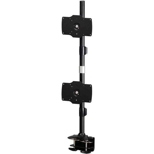 Amer Networks Dual Verticle Monitor Clamp Mount Supports Up To 2 Led Or Lcd AMR2C32V